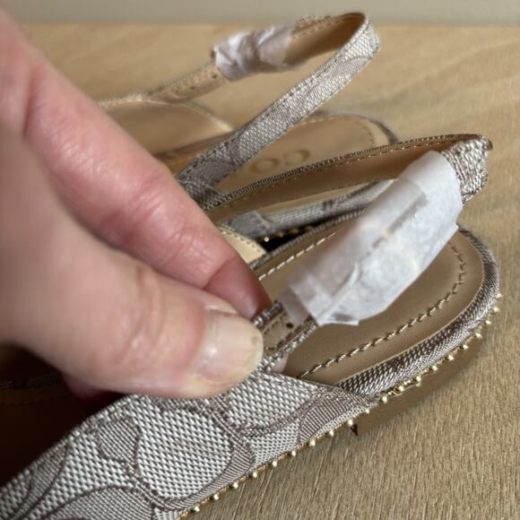 Coach VAE Jacquard Skimmer Slingback Flats - Picture 8 of 12